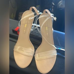 I’m selling zara see through heels new just wear it around the house to try it